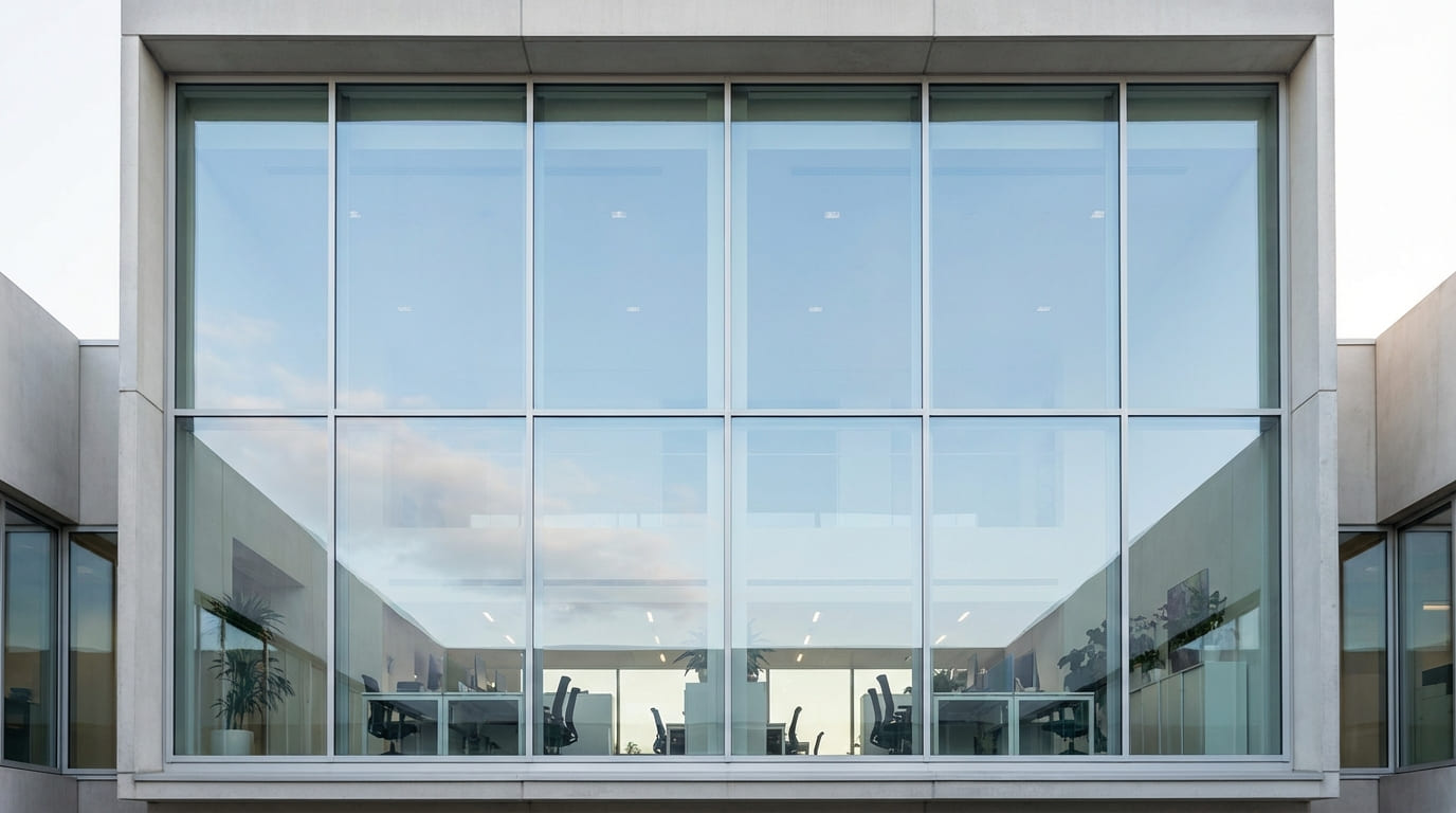 Edificio con película arquitectónica